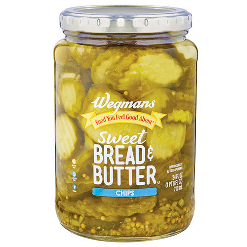 Wegmans Sweet Bread & Butter Pickle Chips 46 Fl Oz