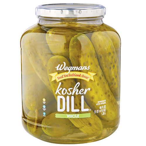 Wegmans Kosher Dill Whole Pickles 46 Fl Oz