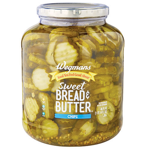 Wegmans Sweet Bread & Butter Pickle Chips 46 Fl Oz