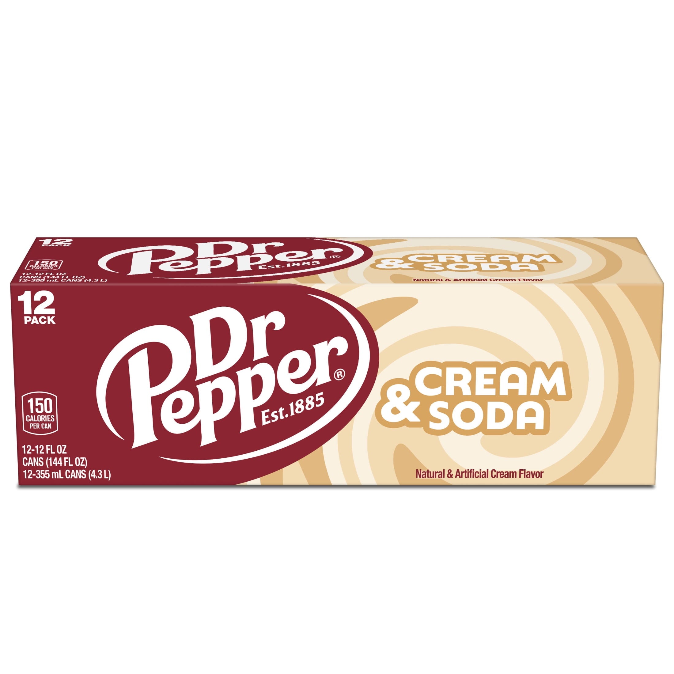 Dr Pepper & Cream Soda Pop Cans 12 Fl Oz 12 Pack