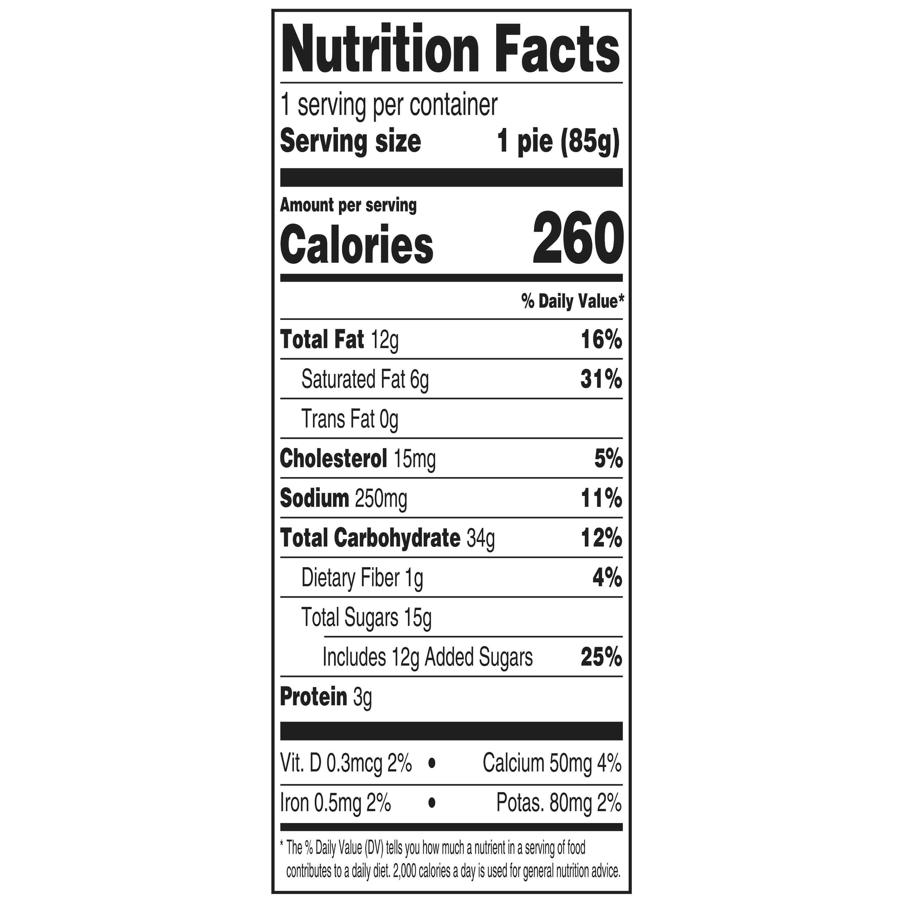 Mini Pumpkin Pie 3.25 Oz 1 Count Freshness Guaranteed