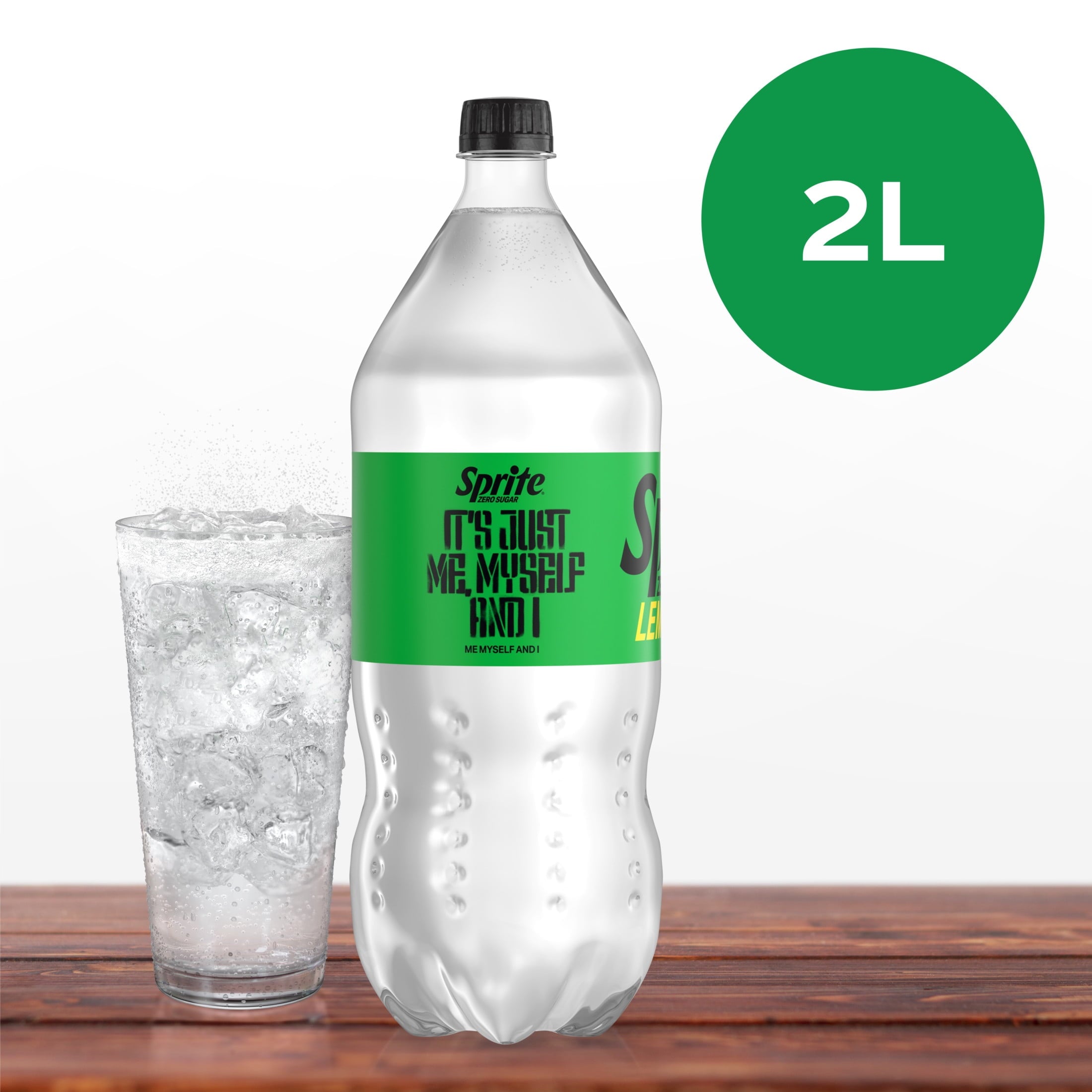Sprite Zero Sugar Lemon-Lime Caffeine Free Soda Pop Bottle 2 Liters