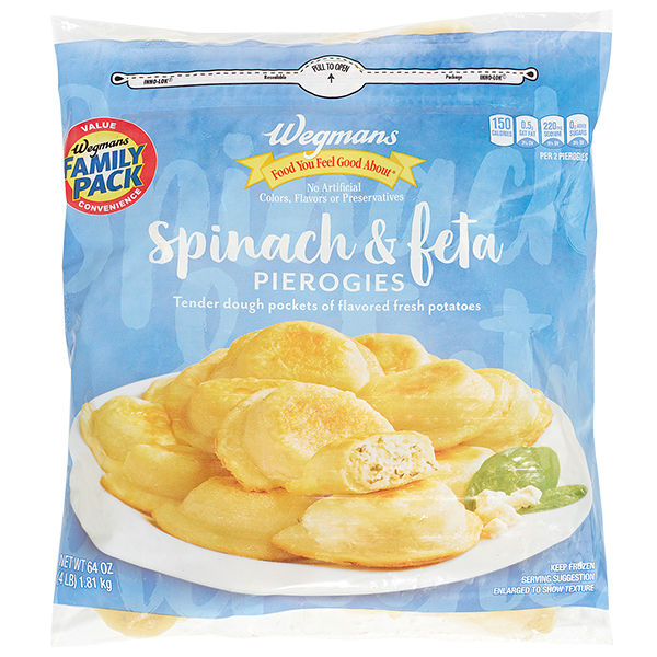 Wegmans Frozen Spinach & Feta Pierogies Family Pack 24 Oz