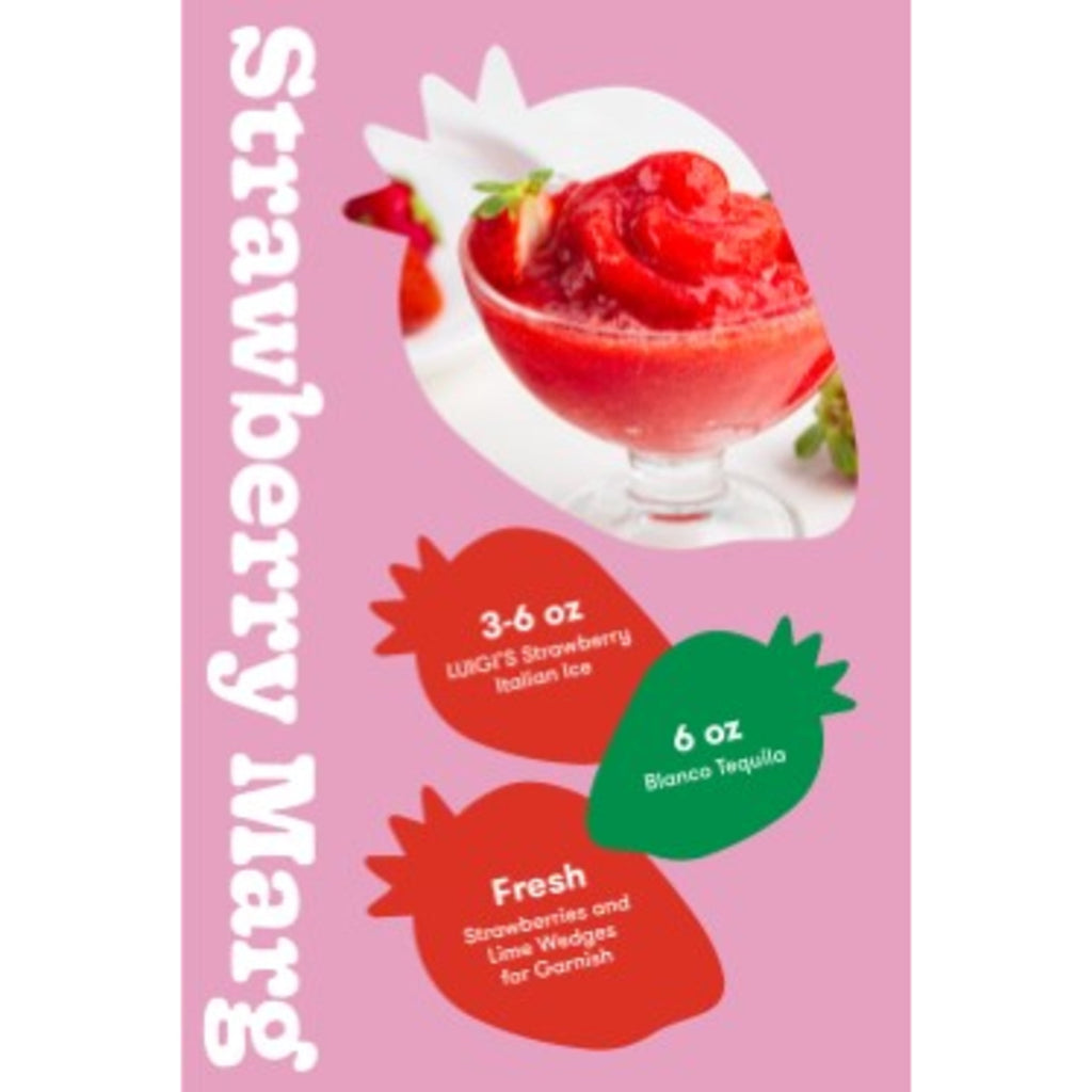 Luigi's Lemon & Strawberry Real Italian Ice 6 Count 36 Fl Oz