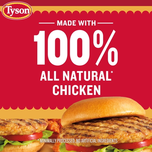 Tyson Cheddar & Bacon Chicken Burgers 20 Oz Frozen 4 Count