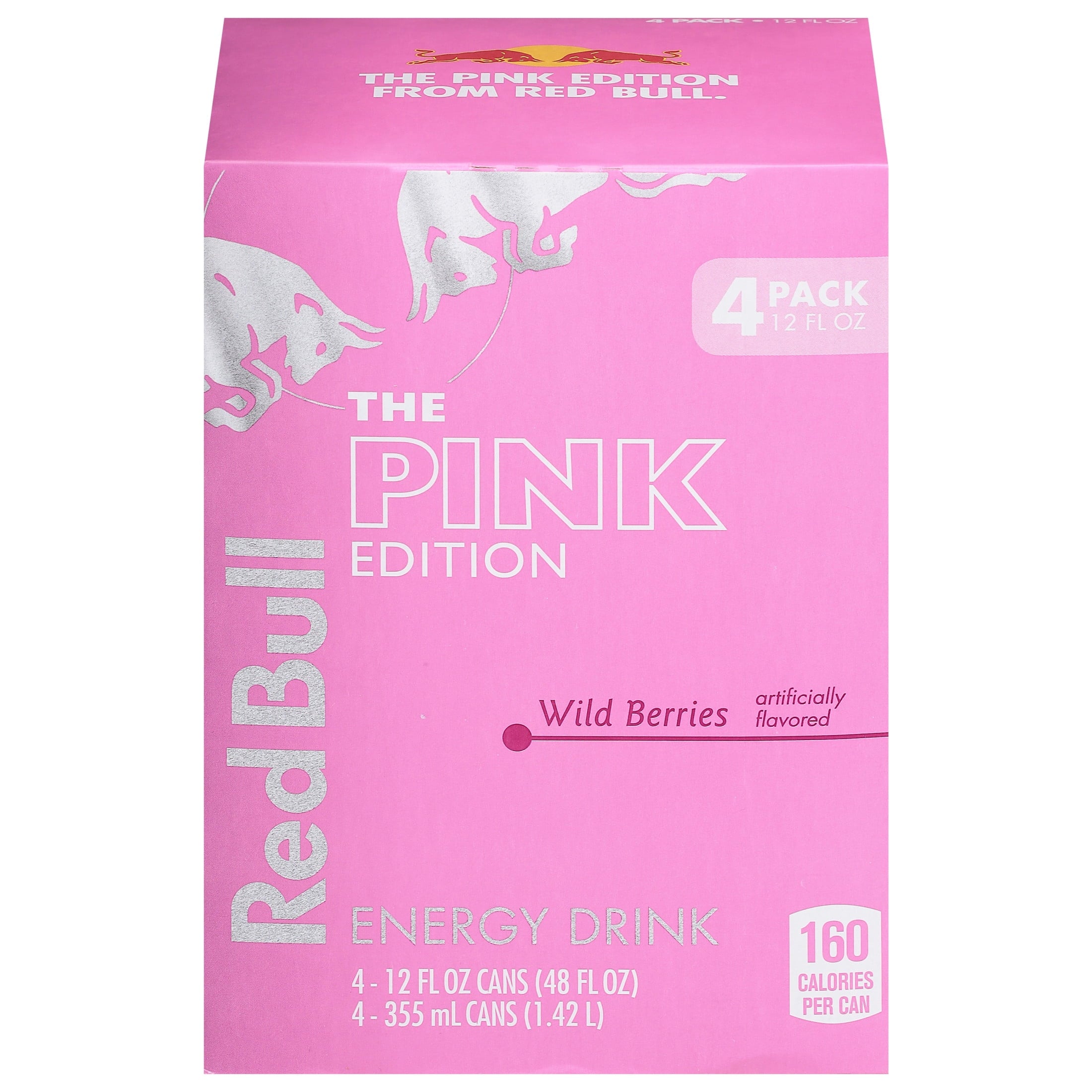 Red Bull Pink Edition Wild Berries Energy Drink 12 fl oz 4 Pack Cans