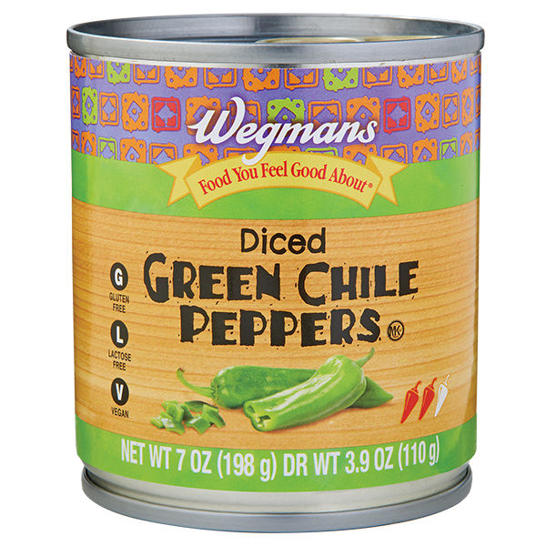 Wegmans Diced Green Chile Peppers 7 oz