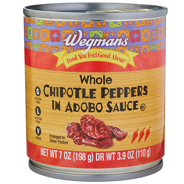 Wegmans Whole Chipotle Peppers in Adobo Sauce 7 oz