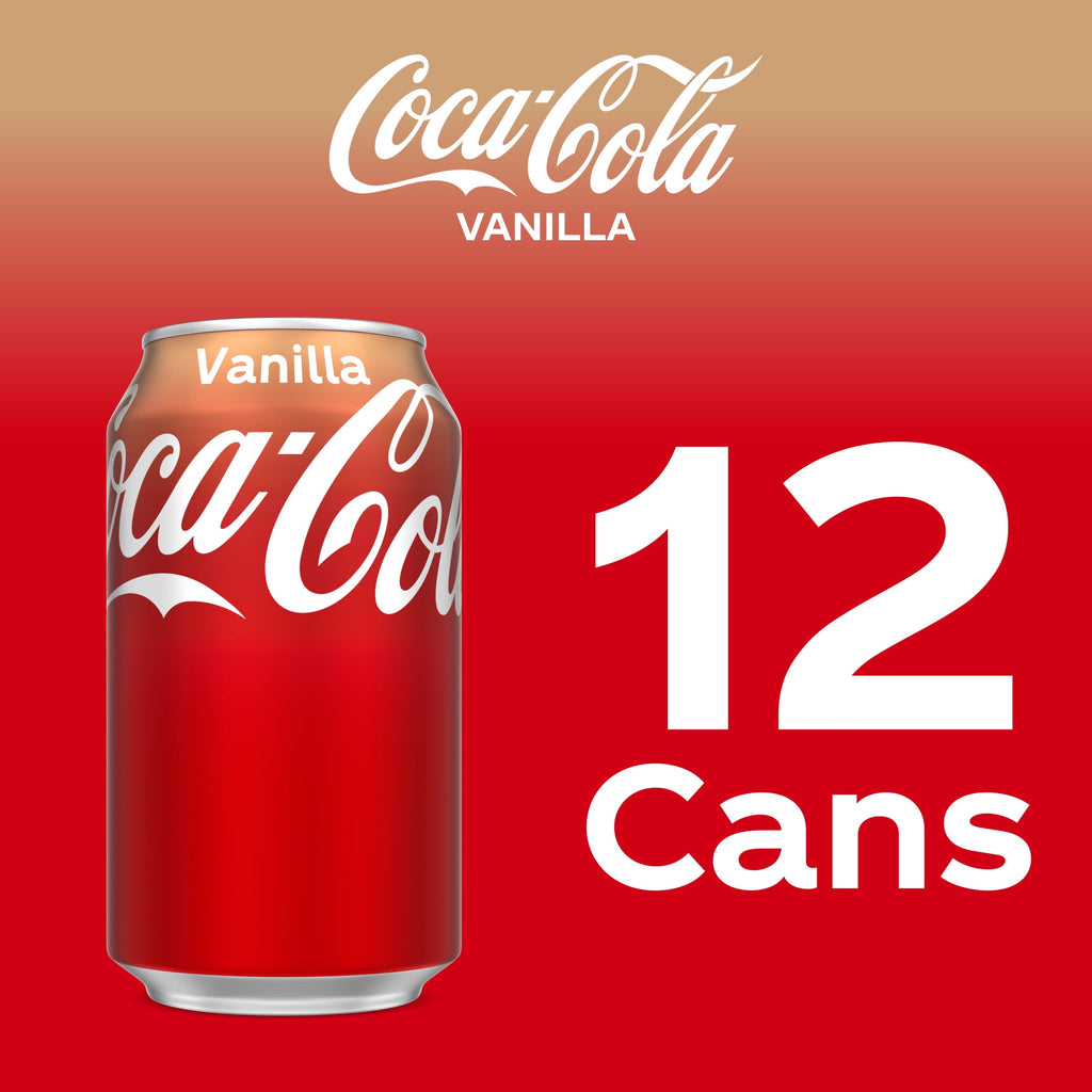 Vanilla Soda Pop Fridge Pack Cans 12 Fl Oz 12 Pack Coca-Cola