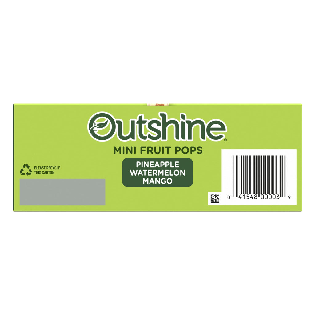 Outshine Pineapple Watermelon Mango Mini Fruit Pops 12 Count 18 Fl Oz
