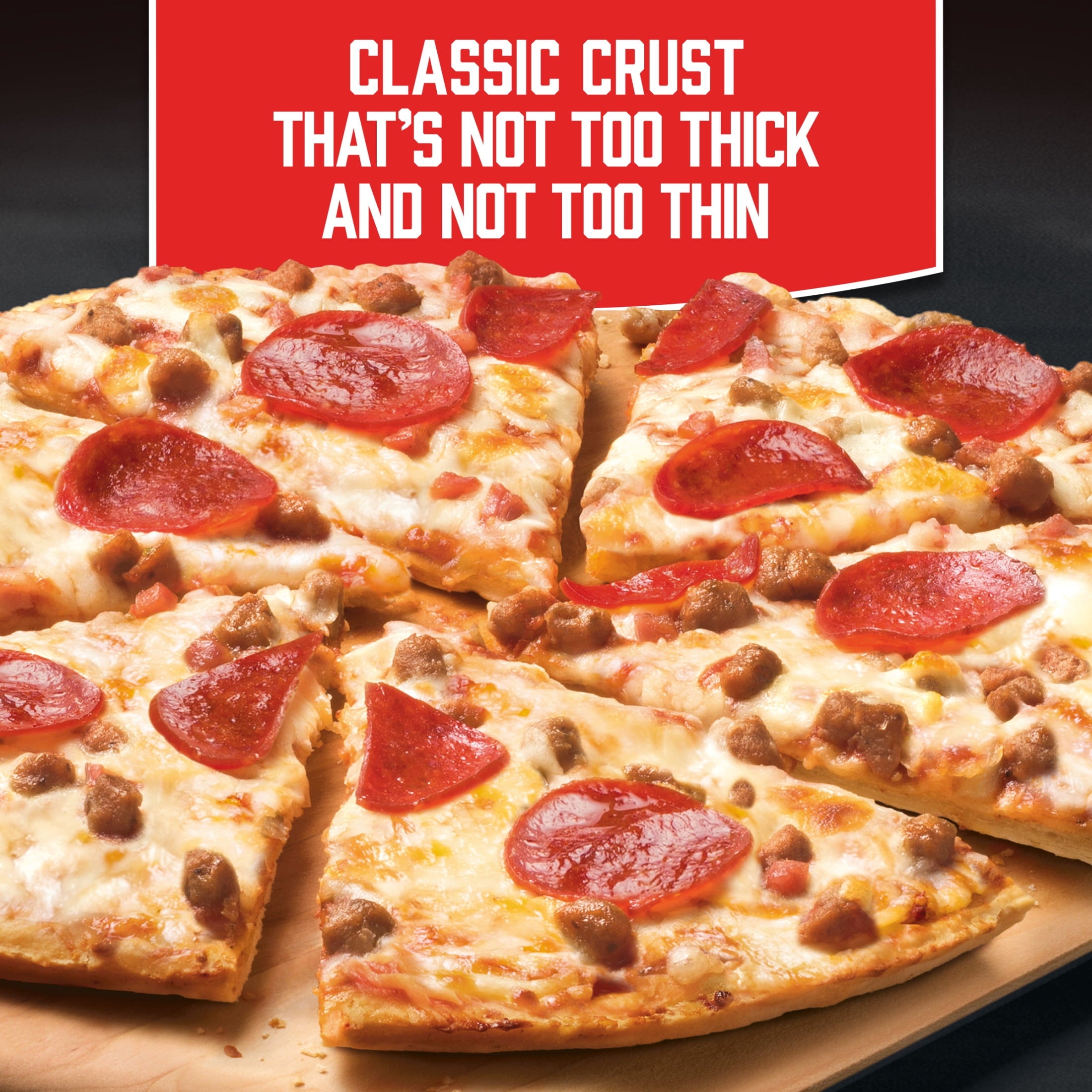 Red Baron Four Meat Classic Crust Frozen Pizza 21.95 Oz