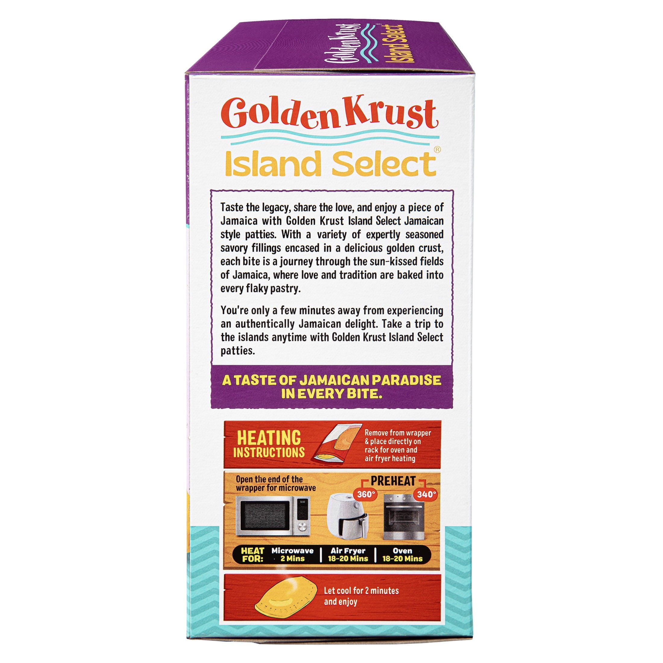 Golden Krust Island Select Jerk Chicken Patties Frozen 2 Ct 9 Oz