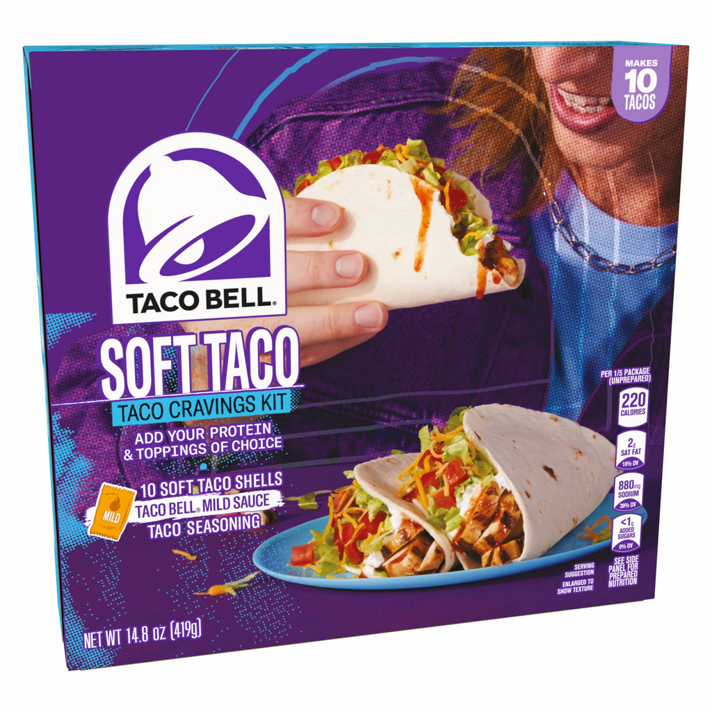 Soft Taco Cravings Kit 14.8 Oz 10 Count Taco Bell