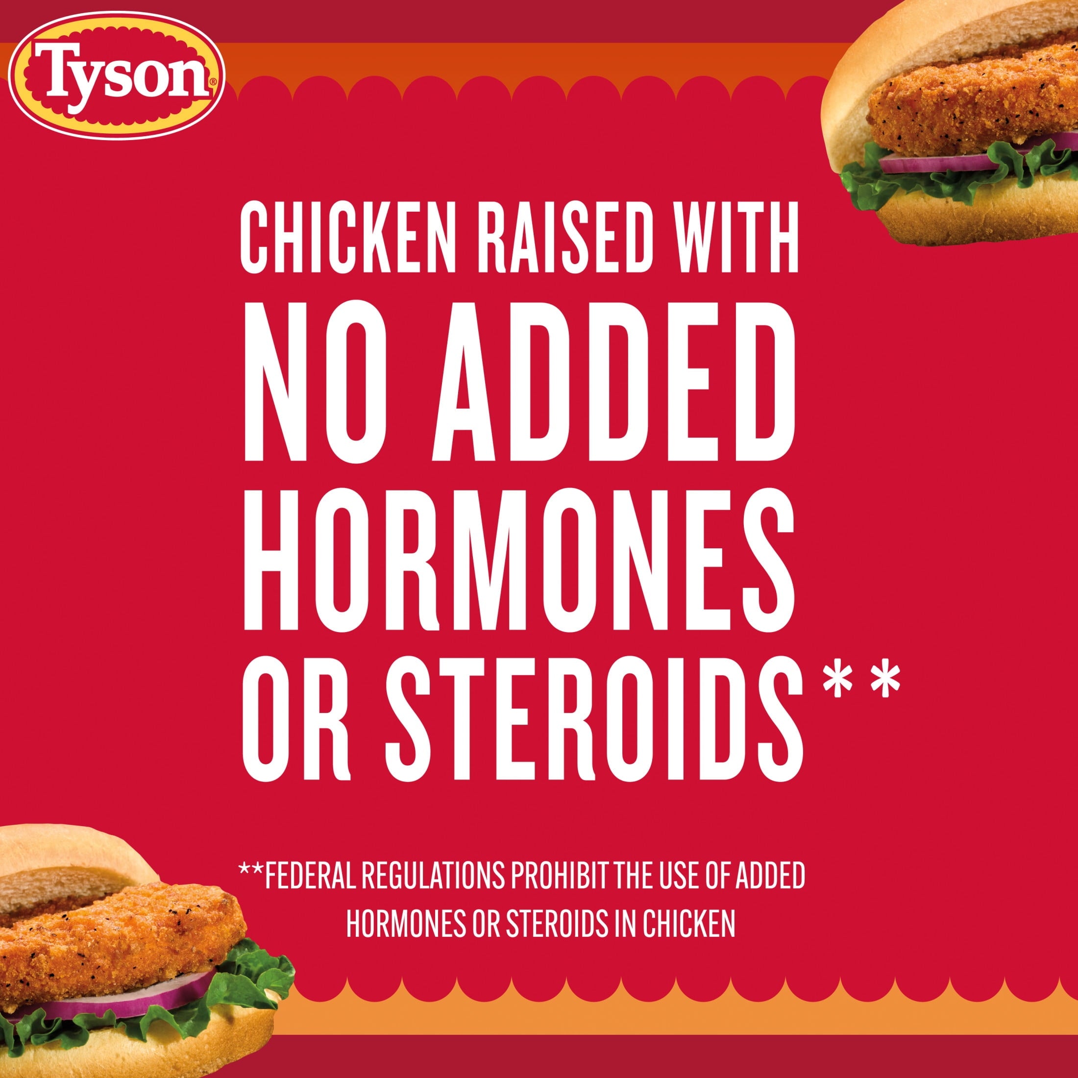 Tyson White Meat Spicy Breaded Chicken Patties 23 Oz Frozen