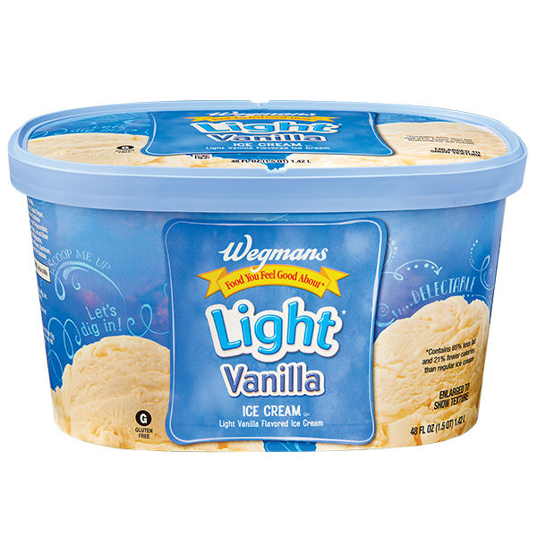 Wegmans Light Vanilla Ice Cream 48 Fl Oz