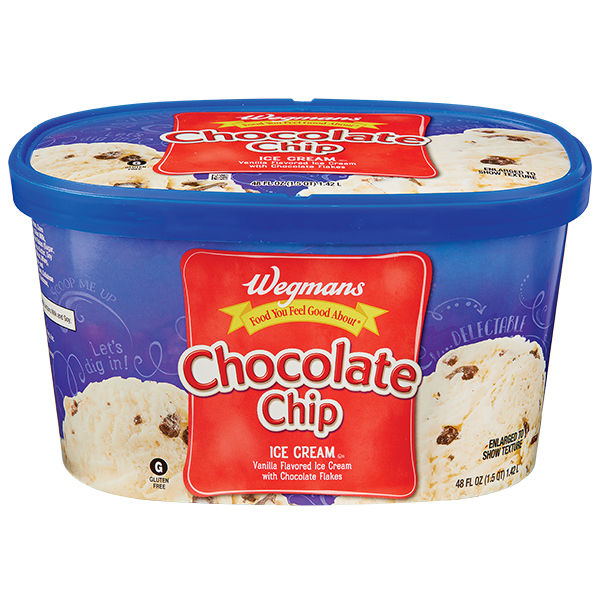 Wegmans Vanilla Flavored Ice Cream With Chocolate Flakes 48 Fl Oz