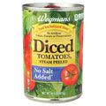 Wegmans Diced No Salt Added Tomatoes 14.5 Oz