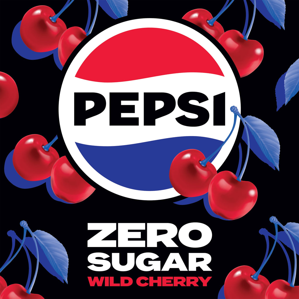 Pepsi Zero Sugar Wild Cherry Cola Soda Pop 2 Liter Bottle