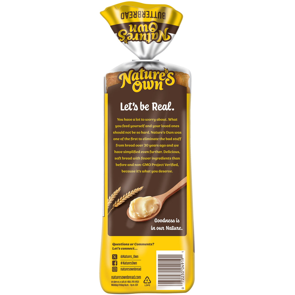 Butterbread Sandwich Bread 20 Oz 22 Count