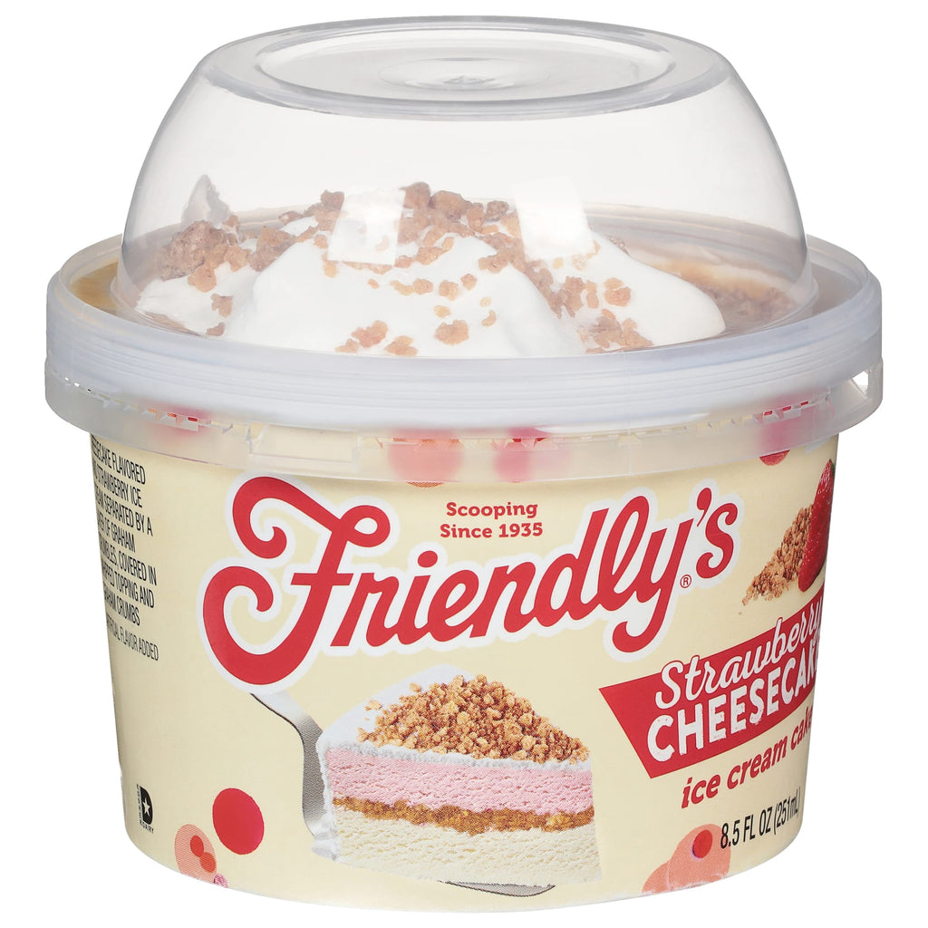 Strawberry Cheesecake Ice Cream Cake Singles 8.5 Fl Oz 1 Count Friendly's