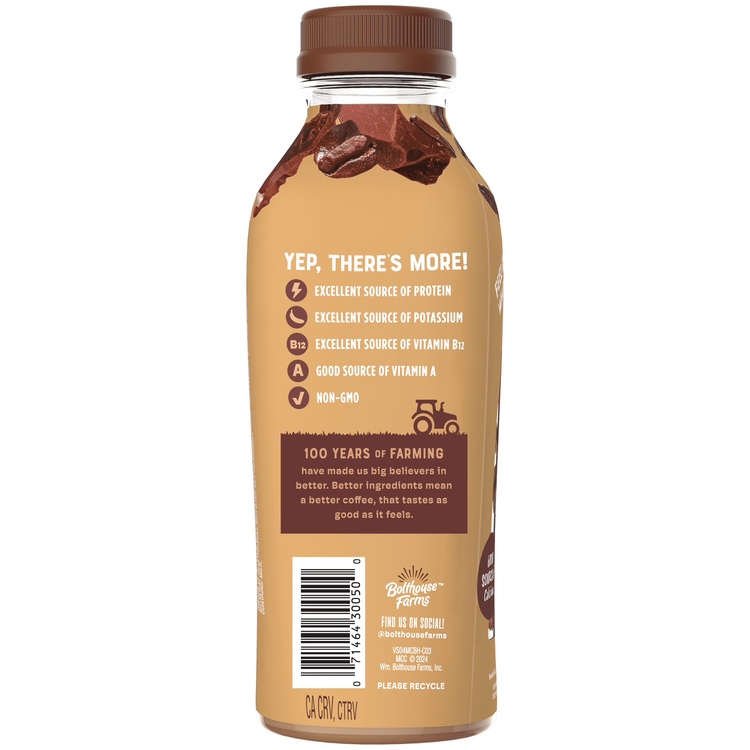 Bolthouse Farms Perfectly Protein Mocha Cappuccino Naturally Caffeinated Medium-Dark Roast Coffee 15.2 fl oz Bottle
