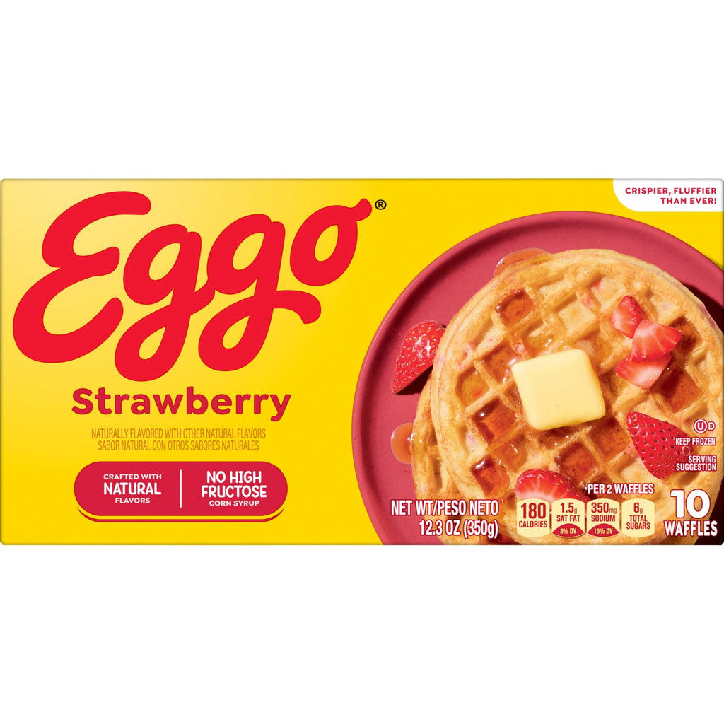 Eggo Strawberry Waffles Frozen 12.3 Oz 10 Count