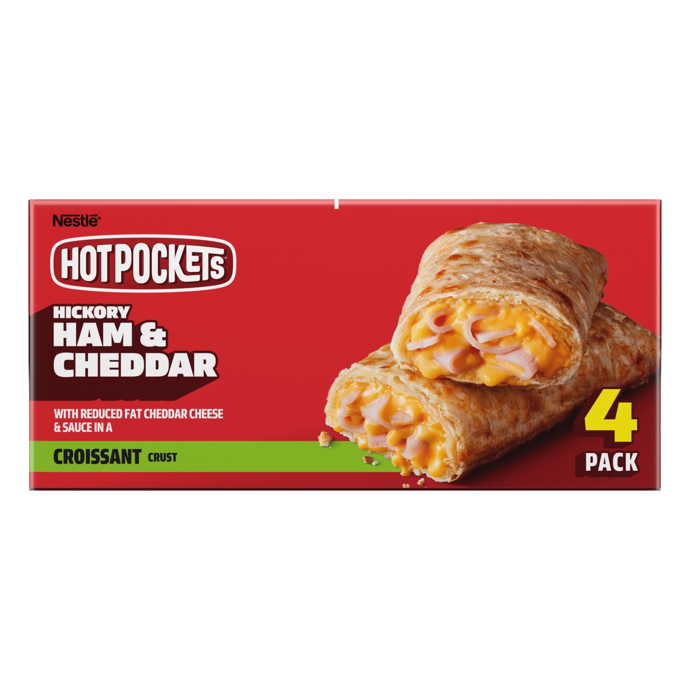 Hot Pockets Ham and Cheddar Croissant Crust Frozen Sandwiches 18 Oz 4 Count