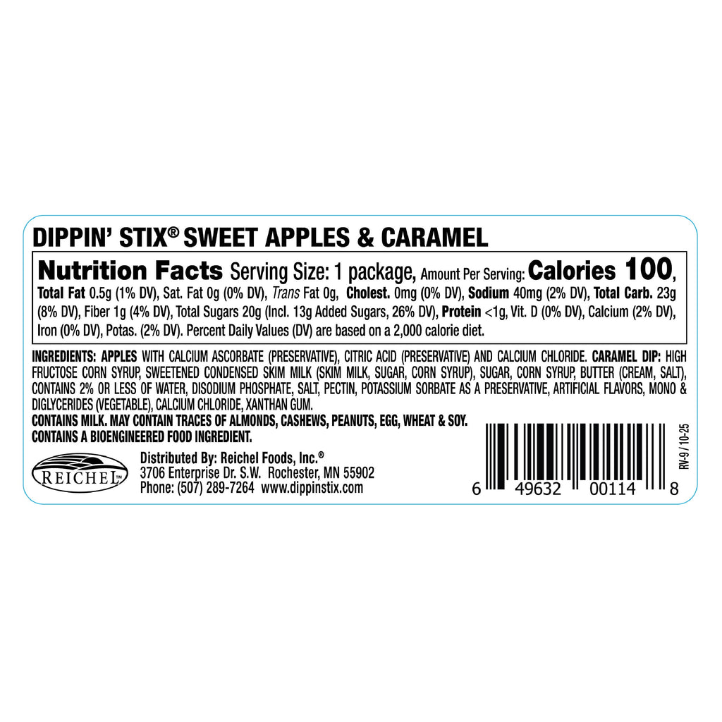 Dippin' Stix Sweet Apple Slices With Caramel Dip 2.75 Oz