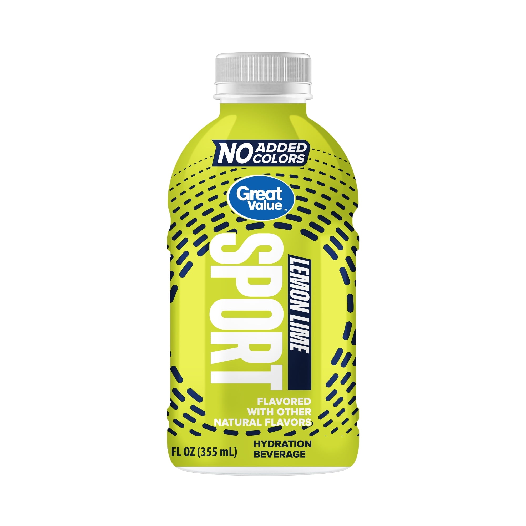 Great Value Sport Hydration Beverage Variety Pack Fruit Punch Lemon Lime Mixed Berry 12 fl oz 18 Count