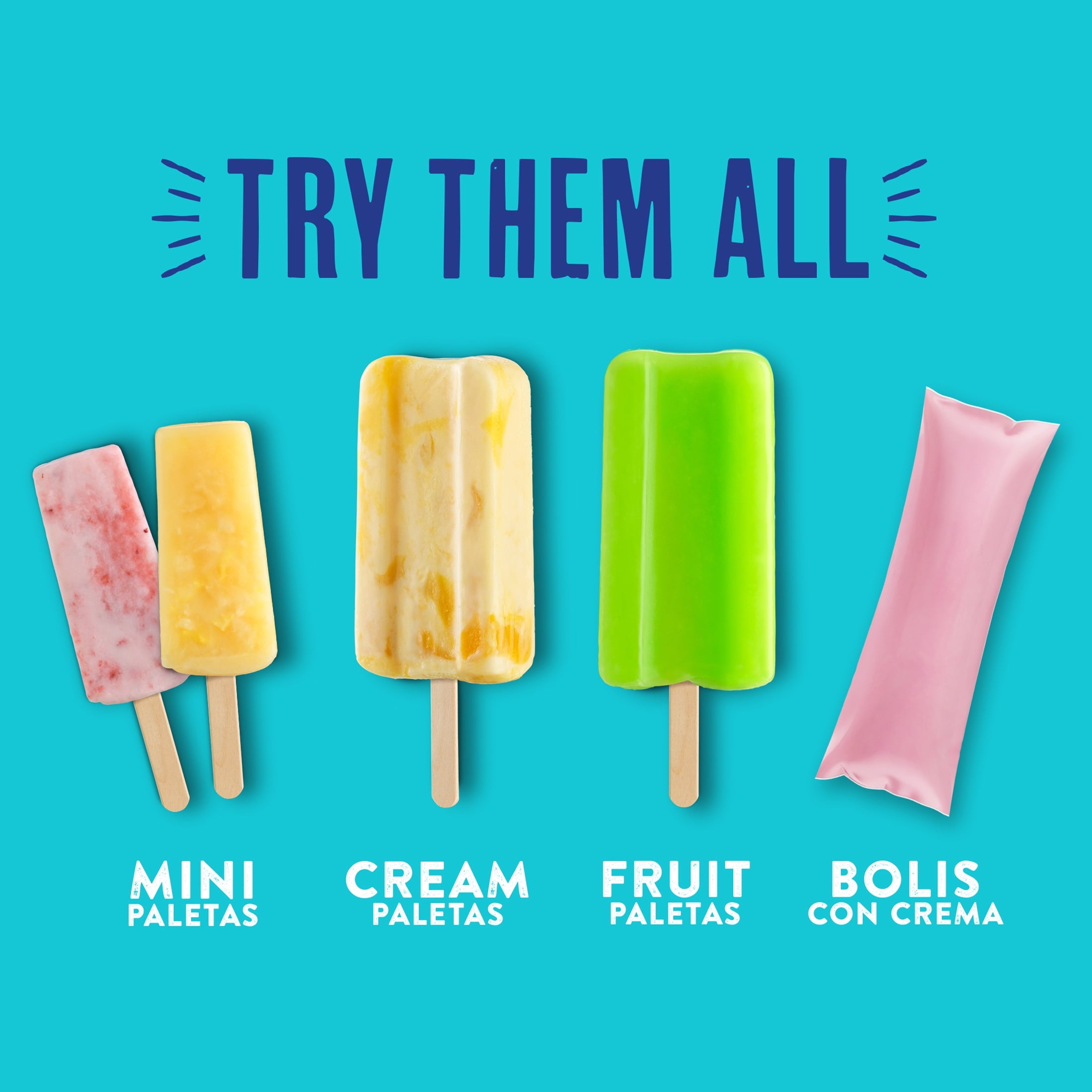Helados Mexico Minis Strawberry Coconut Mango Ice Cream Bars Variety Pack 12 Count 18 Fl Oz