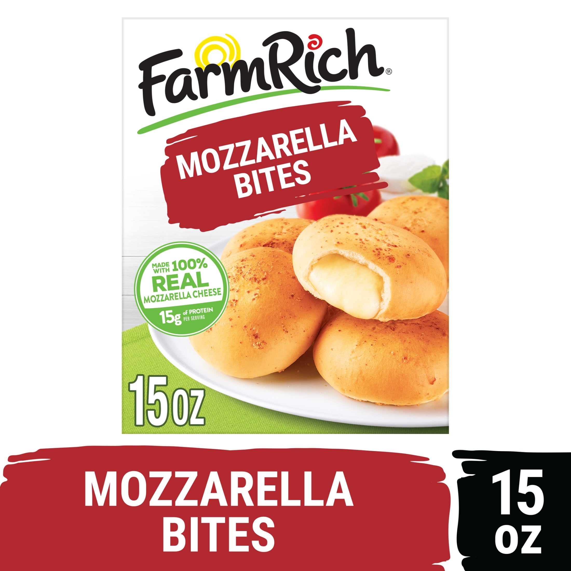 Farm Rich Mozzarella Cheese Bites Frozen 15 Oz