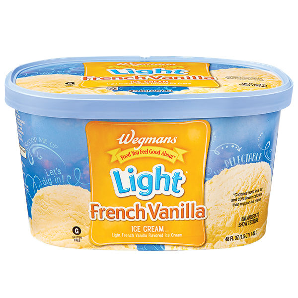 Wegmans Light French Vanilla Ice Cream 48 Fl Oz