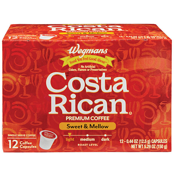 Wegmans Costa Rican Premium Coffee Capsules 12 Ct