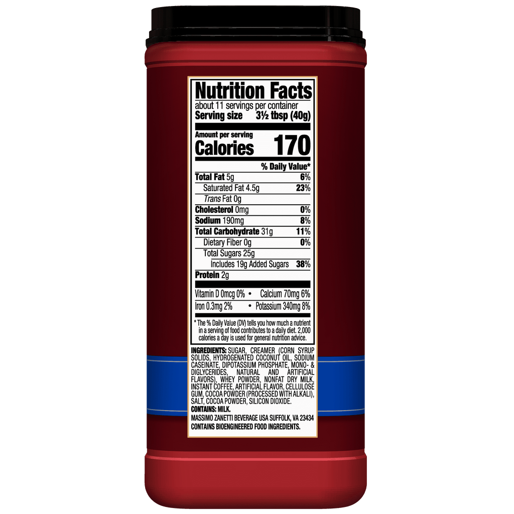 Hills Bros French Vanilla Naturally Caffeinated Medium Instant Cappuccino Mix 16 oz Canister