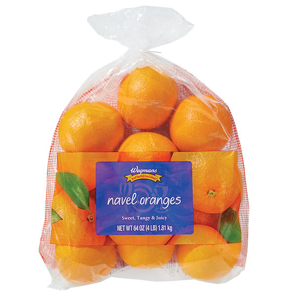 Wegmans Navel Oranges Bagged