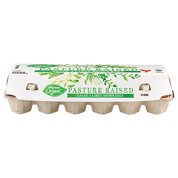Wegmans Organic Pasture Raised Grade A Large Brown Eggs 12 Count