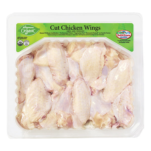Wegmans Organic Cut Chicken Wings 1.62 lbs