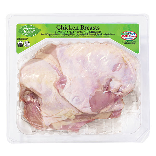 Wegmans Organic Split Chicken Breasts 1.5 lbs