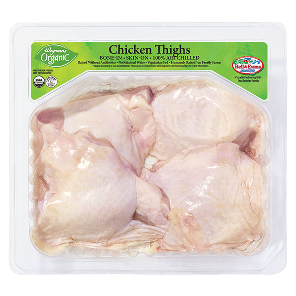 Wegmans Organic Bone-In Chicken Thighs 1.0 lb