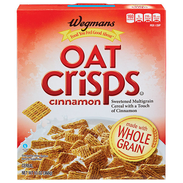 Wegmans Cinnamon Oat Crisps Sweetened Multigrain Cereal 13 oz