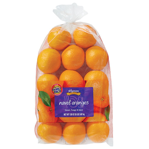 Wegmans Navel Oranges Bagged Family Pack 8 Lb
