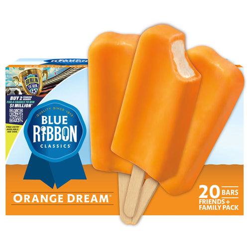 Blue Ribbon Classics Orange Dream Frozen Dessert Bars 20 Count 45 Fl Oz