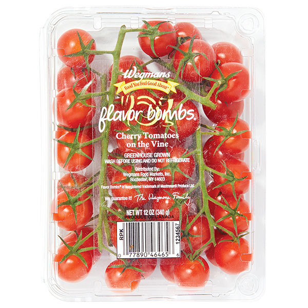 Wegmans Cherry Tomatoes on the Vine 12 Oz