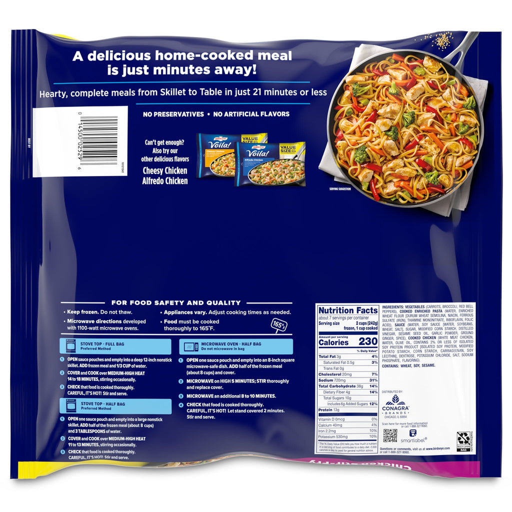 Birds Eye Voila Chicken Stir Fry Frozen Meal 60 Oz