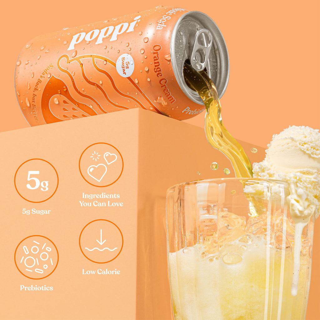 poppi Orange Cream Prebiotic Soda Can 12 Fl Oz 1 Pack