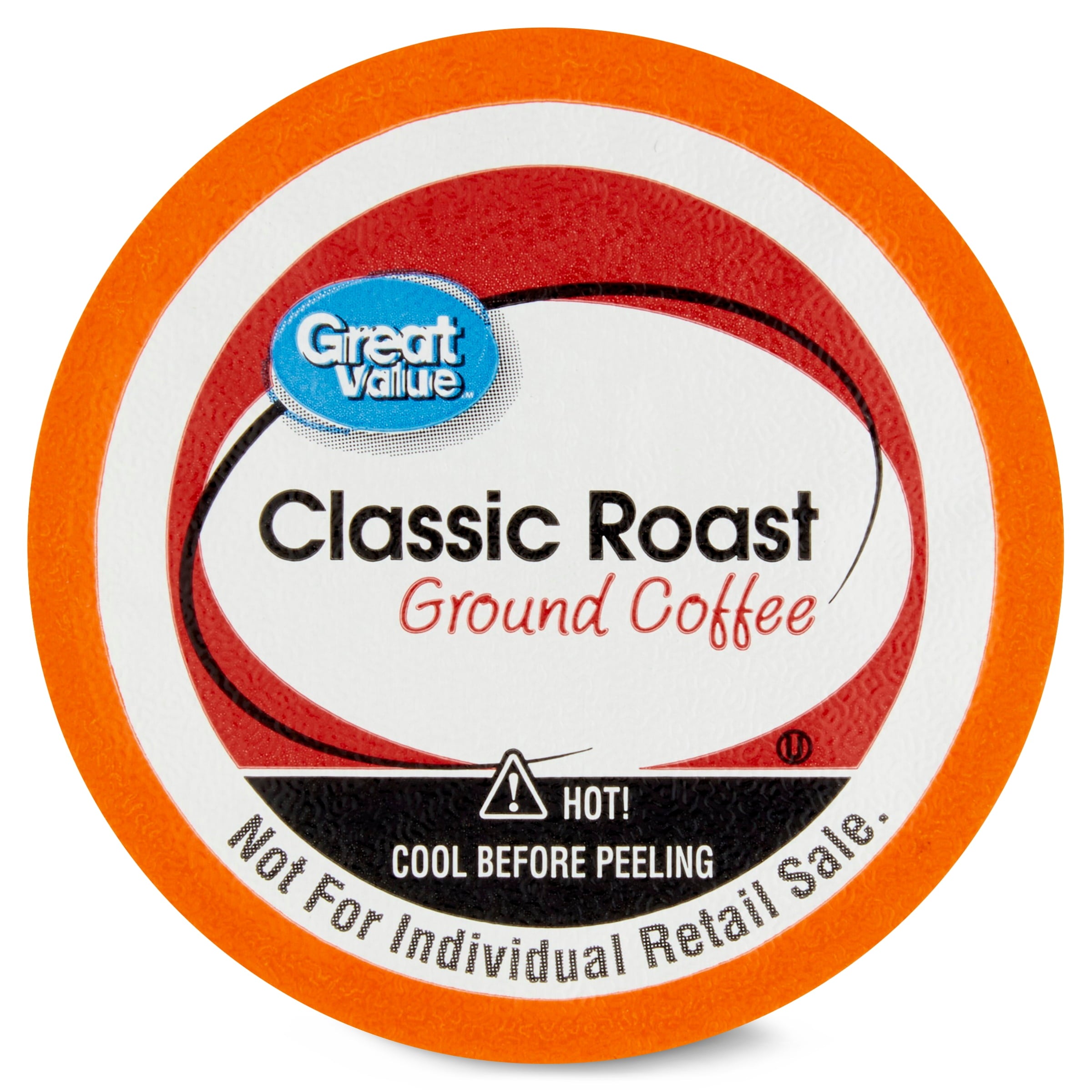 Great Value Classic Roast Medium Roast Ground Coffee Pods 12 Count