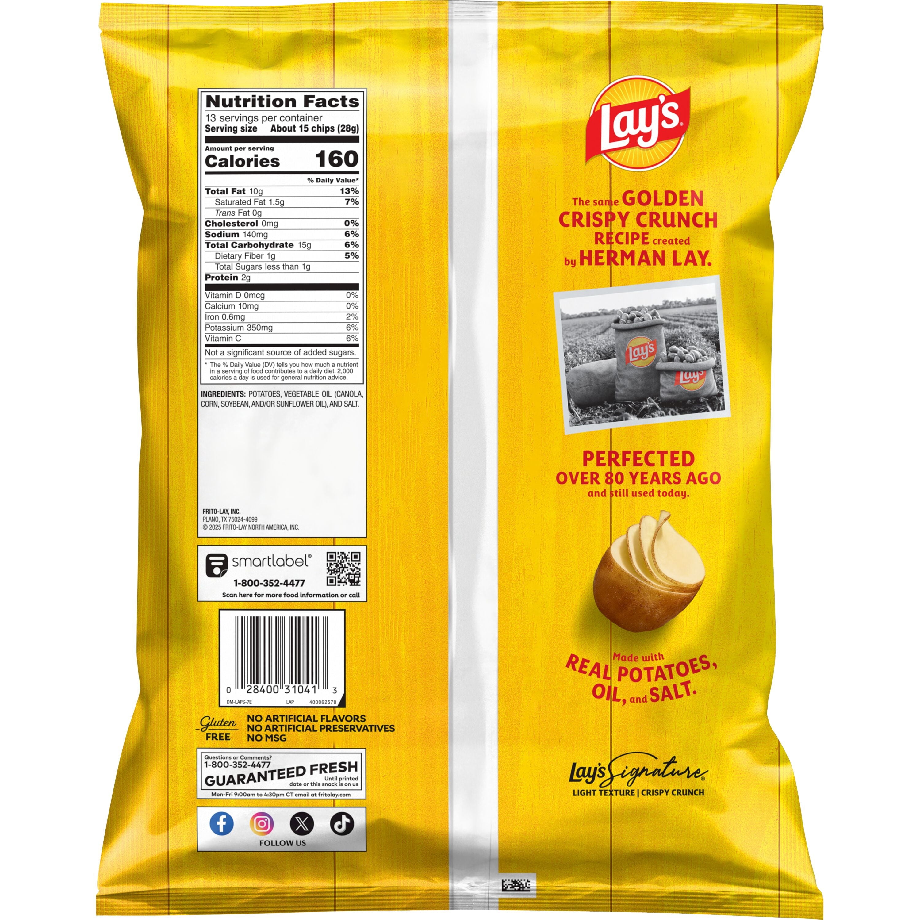 Classic Potato Chips 13 Oz 1 Count Lay's