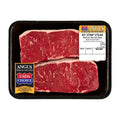 New York Strip Steak, Choice Angus Beef, 2 per Tray, 1.25 - 2.5 lb