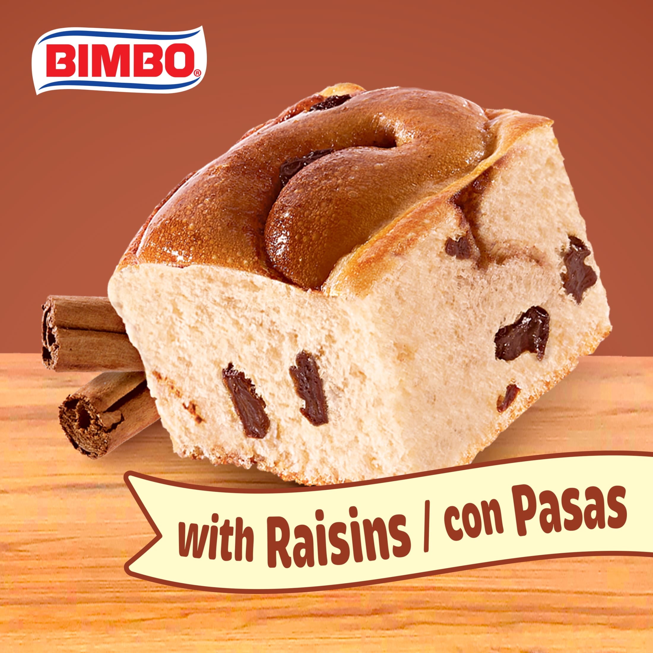 Cinnamon Rolls With Raisins 12.88 Oz Bimbo