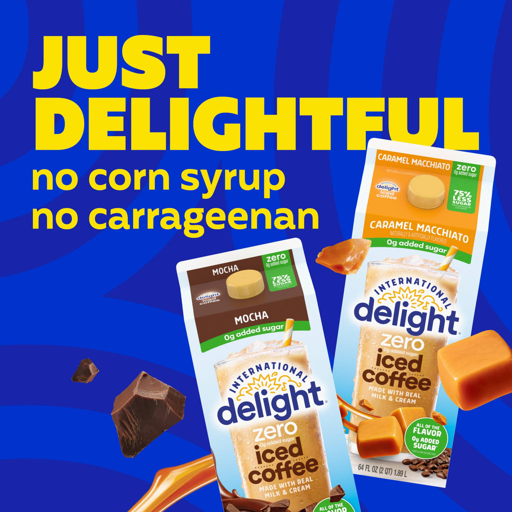International Delight Zero Caramel Macchiato 0g Added Sugar Iced Coffee 64 fl oz Carton